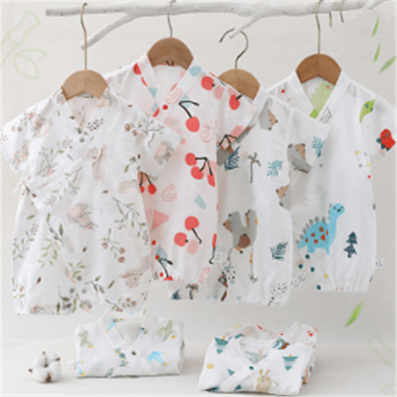 Baby Animal Fruit Cactus Kimono Romper