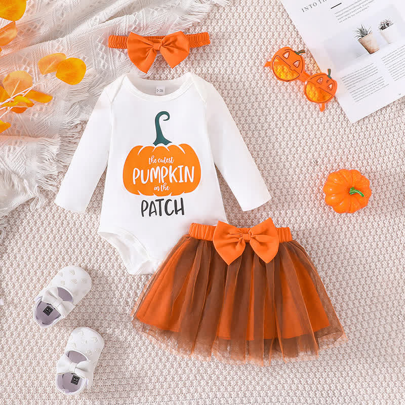 THE CUTEST PUMPKIN Baby 2-Piece Set with Headband