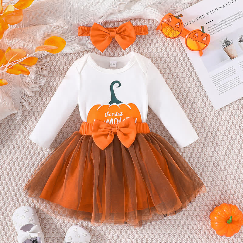 THE CUTEST PUMPKIN Baby 2-Piece Set with Headband