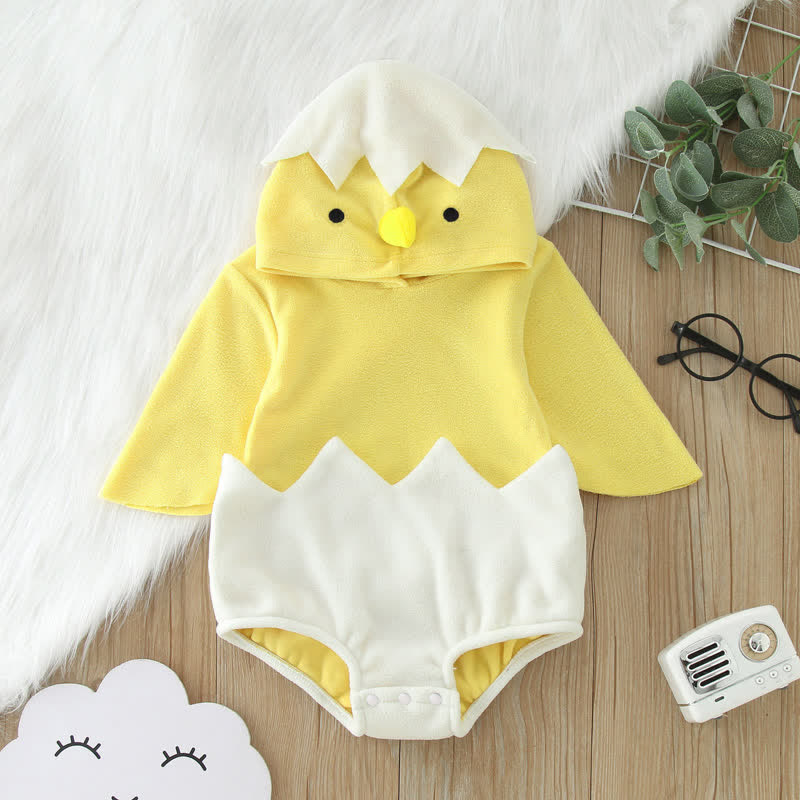 Baby Cosplay Chicken Hooded Bodysuit