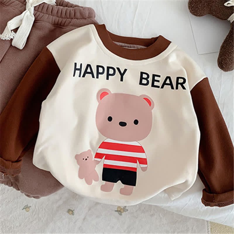 HAPPY BEAR Toddler Lovely Brown T-shirt