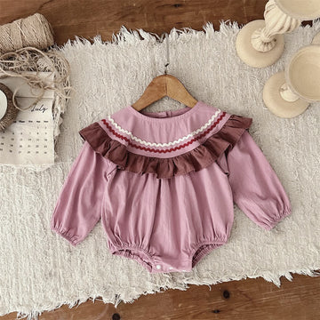 Baby Pink Wavy Grain Lovely Bodysuit