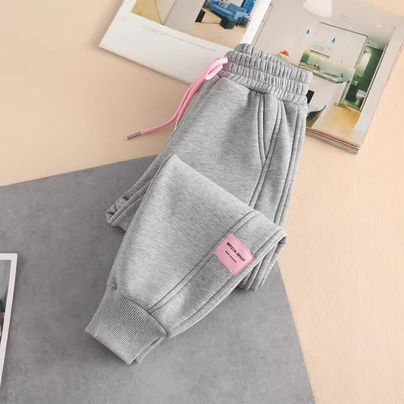 Kid Girl Casual Elasticated Waistband Sweatpants Leggings