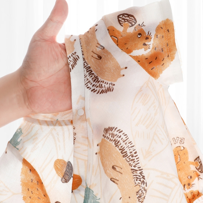 Baby Hedgehog Squirrel Kimono Bodysuit