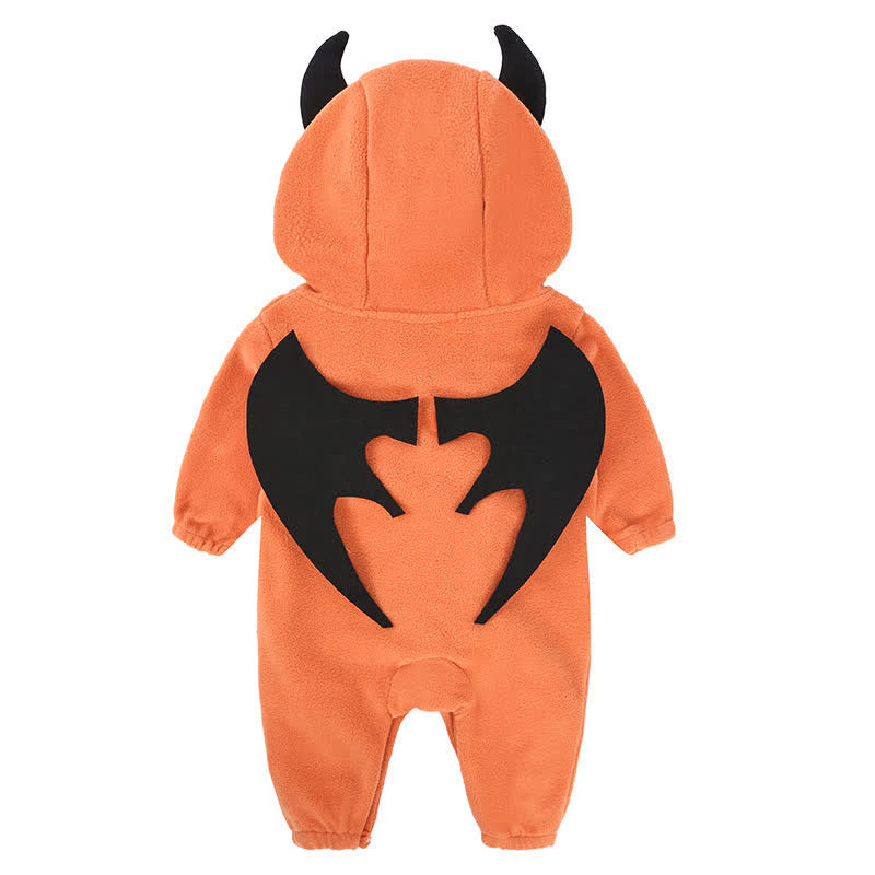 Baby Halloween Pumpkin Hooded Romper