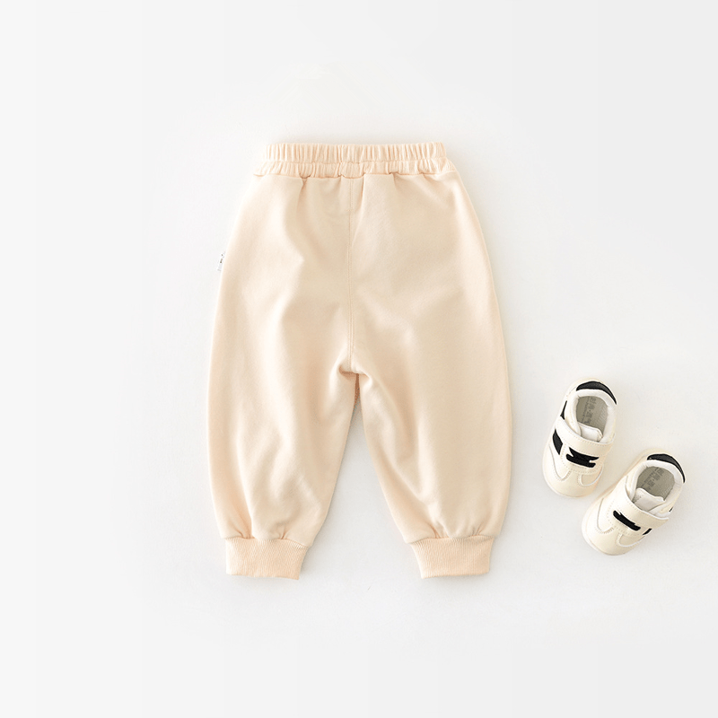 DINO Toddler Patch Beige Jogger Pants