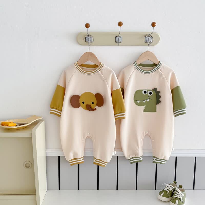 Baby Dinosaur Elephant Cute Romper