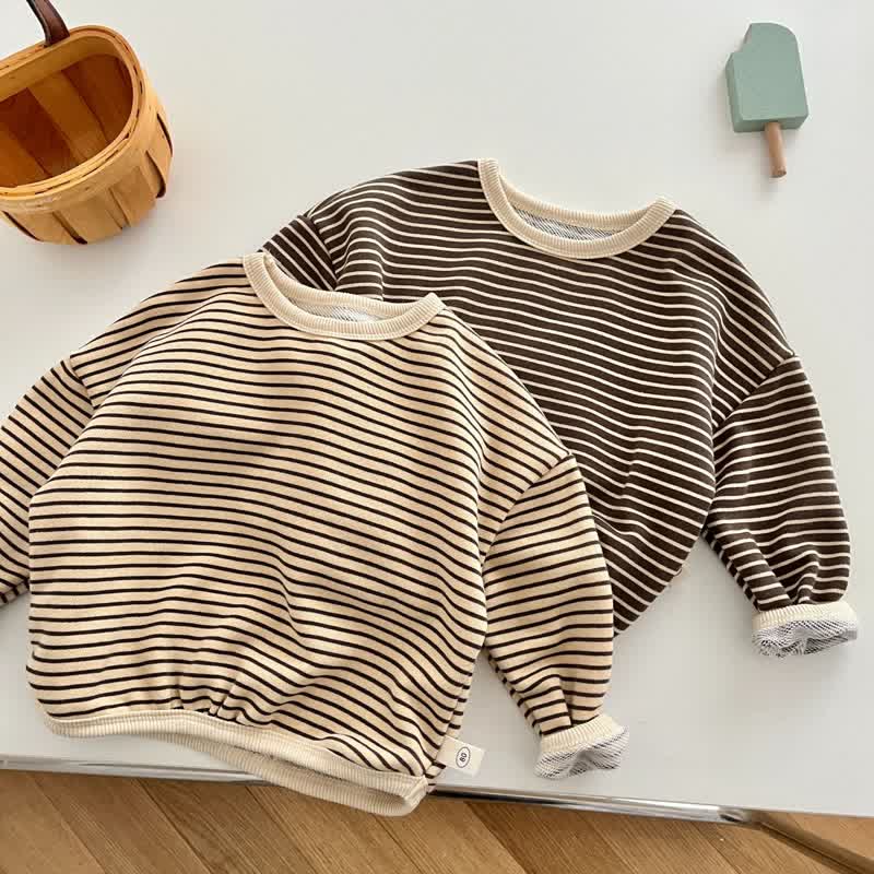 Baby Toddler Simple Striped Casual T-shirt