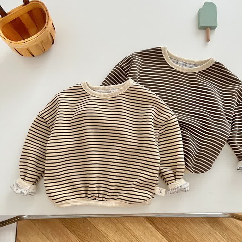 Baby Toddler Simple Striped Casual T-shirt