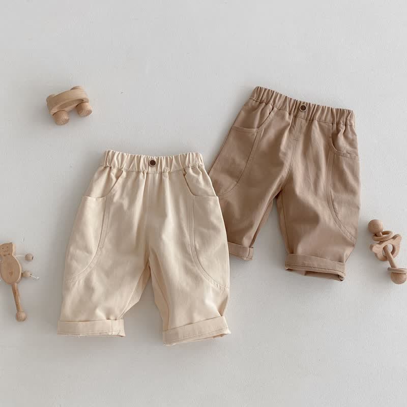 Baby Fashion Solid Color Simple Pants