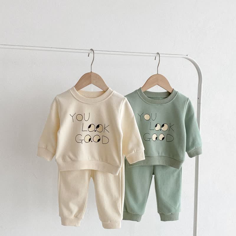 YOU LOOK GOOD Baby 2-Piece Sweatsuit Set