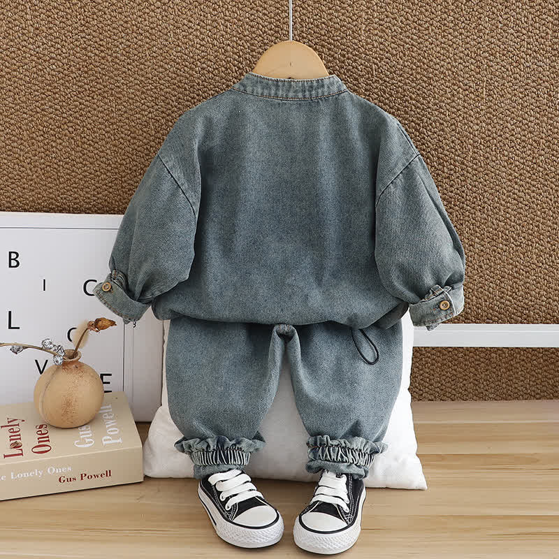 Toddler Boy 2-Piece Retro Denim Set