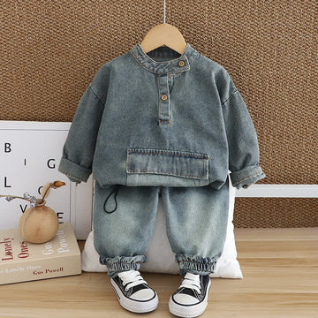 Toddler Boy 2-Piece Retro Denim Set