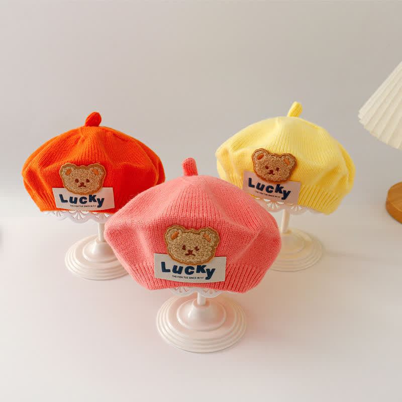 LUCKY Baby Bear Beret