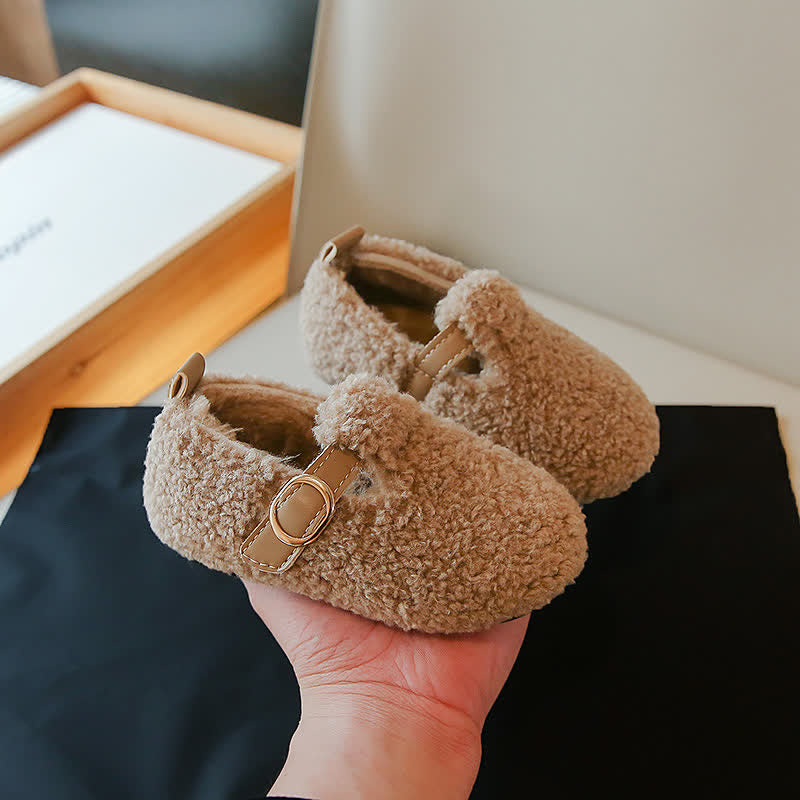 Toddler Fuzzy Slipper Plush Sandals