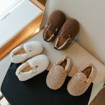 Toddler Fuzzy Slipper Plush Sandals