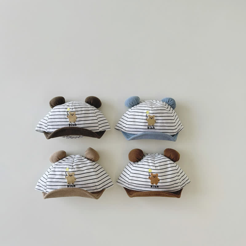 RICH Baby Striped Bear Peaked Cap