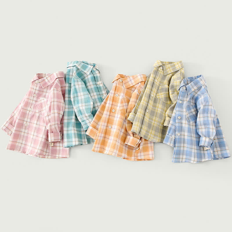 Toddler Polo Plaid Basic Shirt