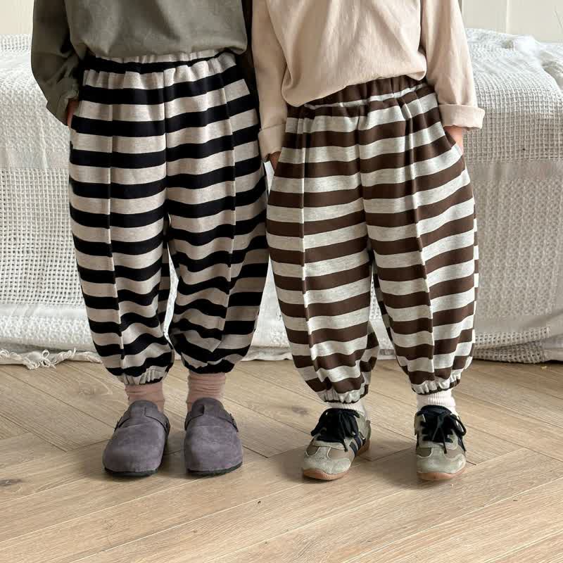 Toddler Striped Loose Relax Jogger Pants