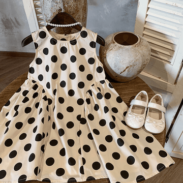 Kid Girl Polka Dot Vest Dress