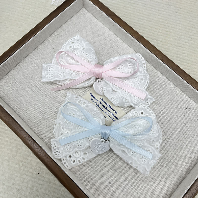 Baby Flower Lace Bow Sweet Hair Clips