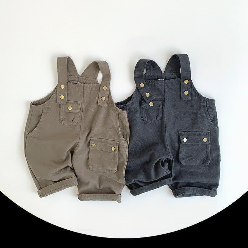 Toddler Retro Pocket Lovely Basic Overalls