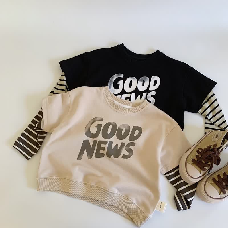 GOOD NEWS Toddler Fake 2pcs T-shirt