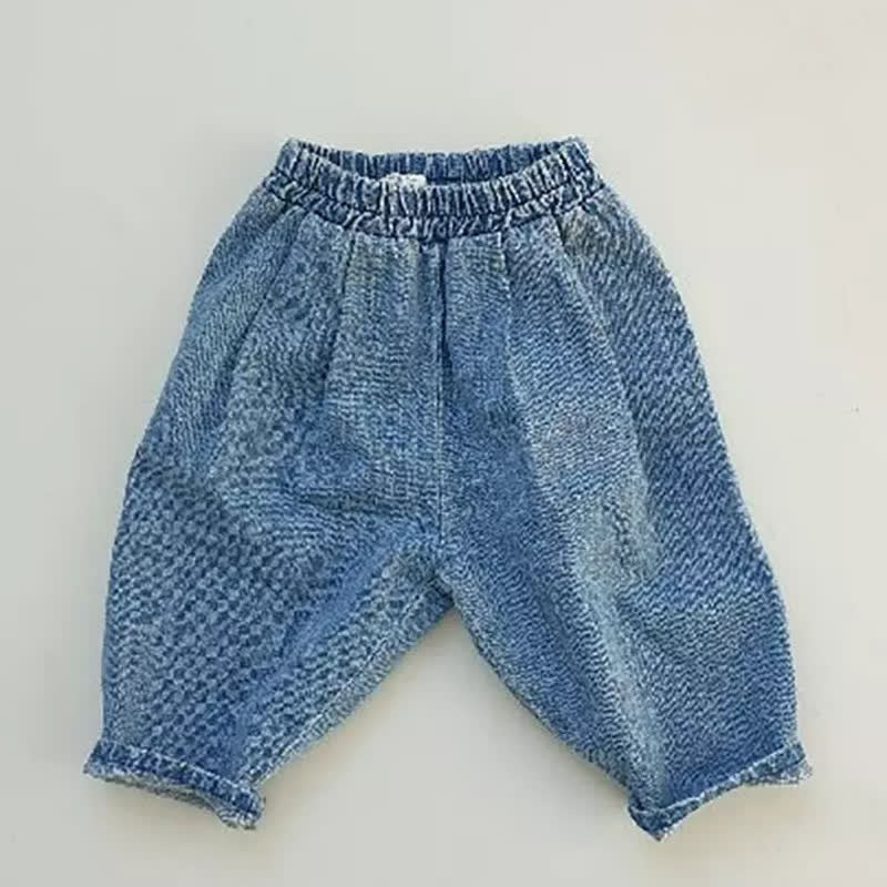 Baby Denim Polka Dot Casual Pants