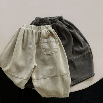 Kid Boy Contrast Patch Harem Pants