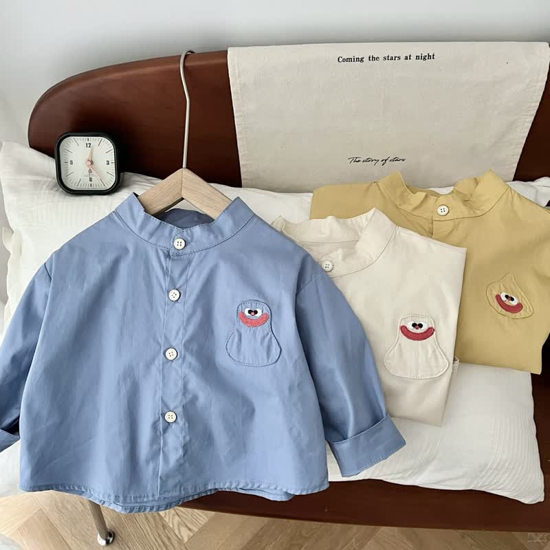 Baby Lovely Patch Button Shirt