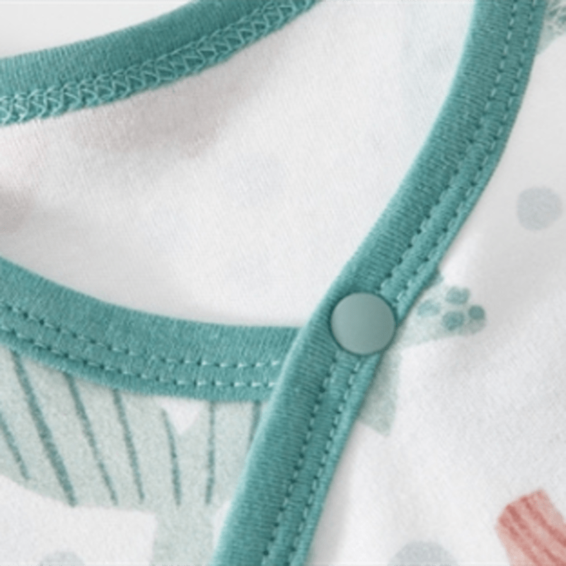 Baby Sea World Kimono Green Romper