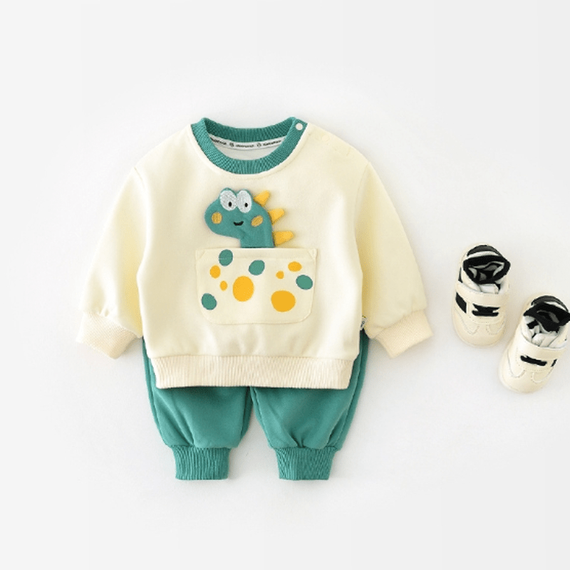 Baby 2-Piece Pocket Dinosaur Green Set