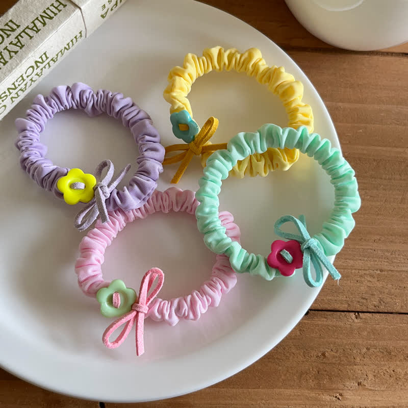 1PC Baby Flower Bow Hair Tie