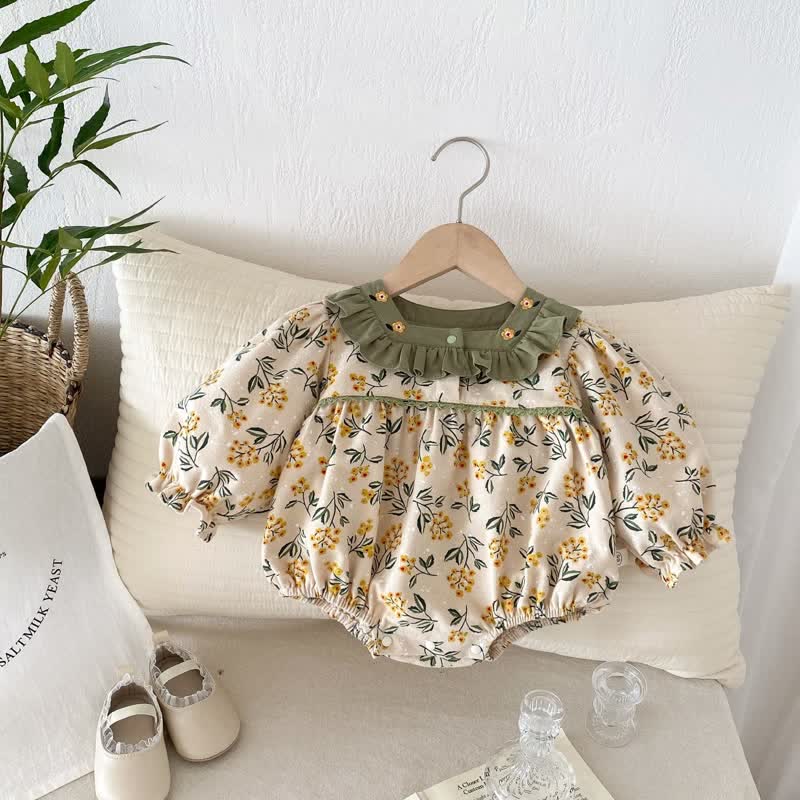 Baby Yellow Flower Sweet Bodysuit