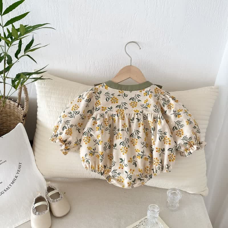 Baby Yellow Flower Sweet Bodysuit