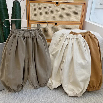 Toddler Boy Solid Color Lantern Pants