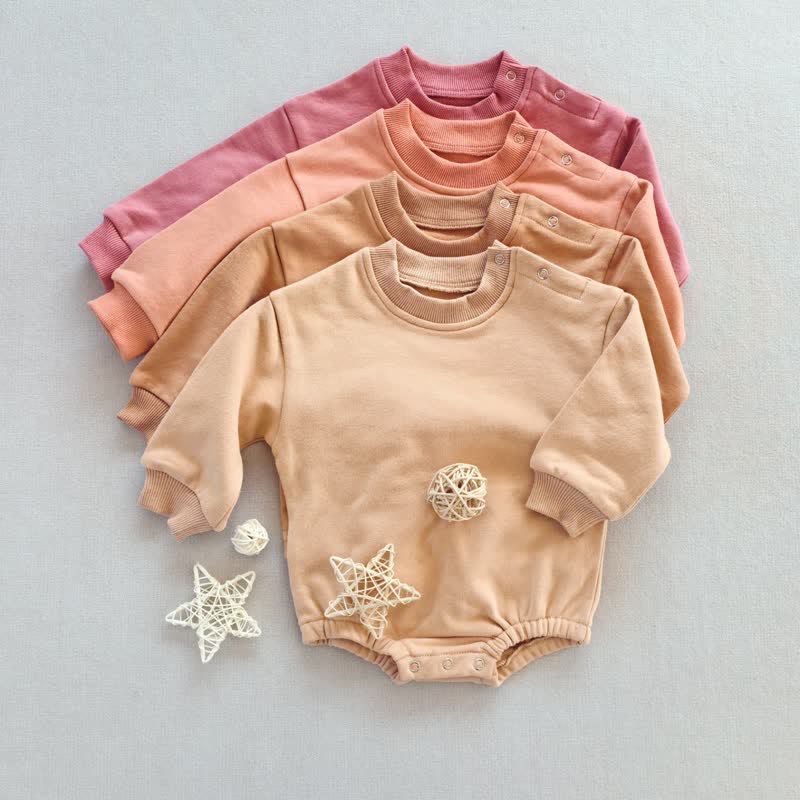 Baby Solid Color Cozy Bodysuit