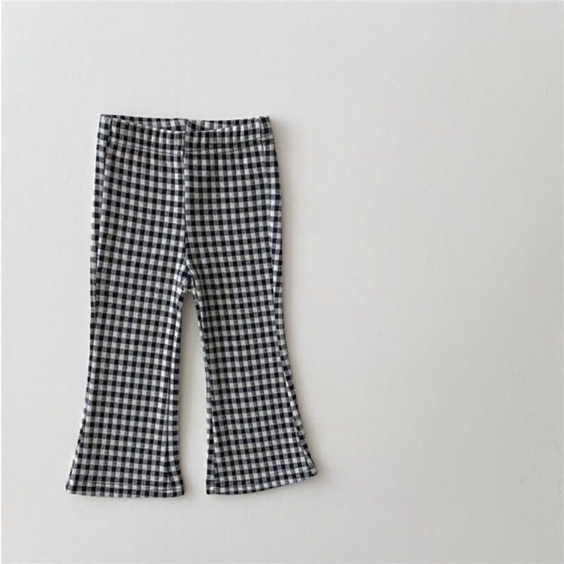 Baby Toddler Plaid Dots Bell-bottomed Pants