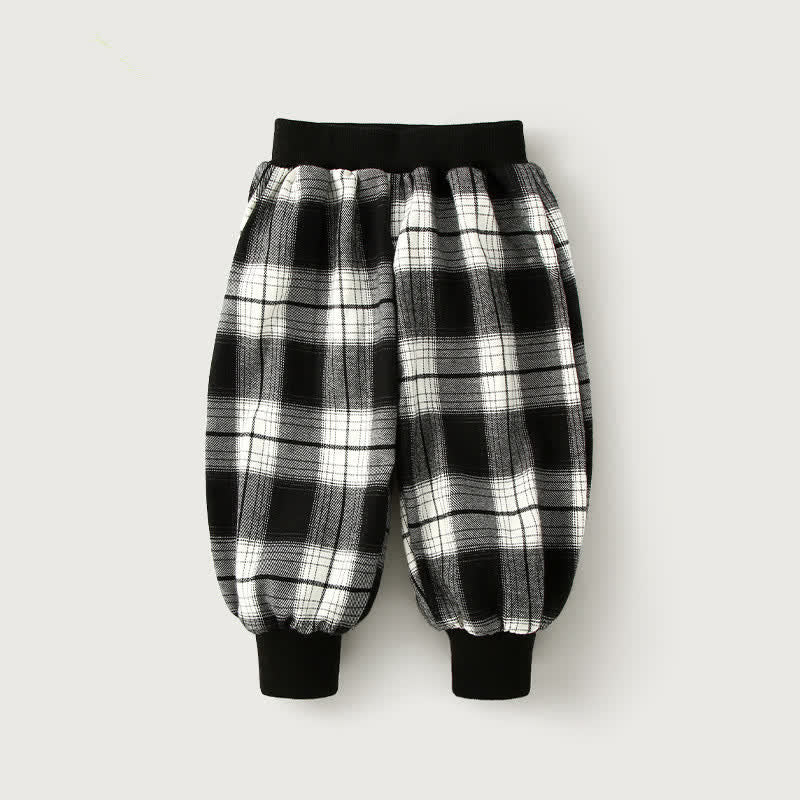 Toddler Loose Plaid Jogger Pants