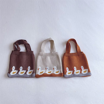 Baby Cute Duck Knitted Handbag