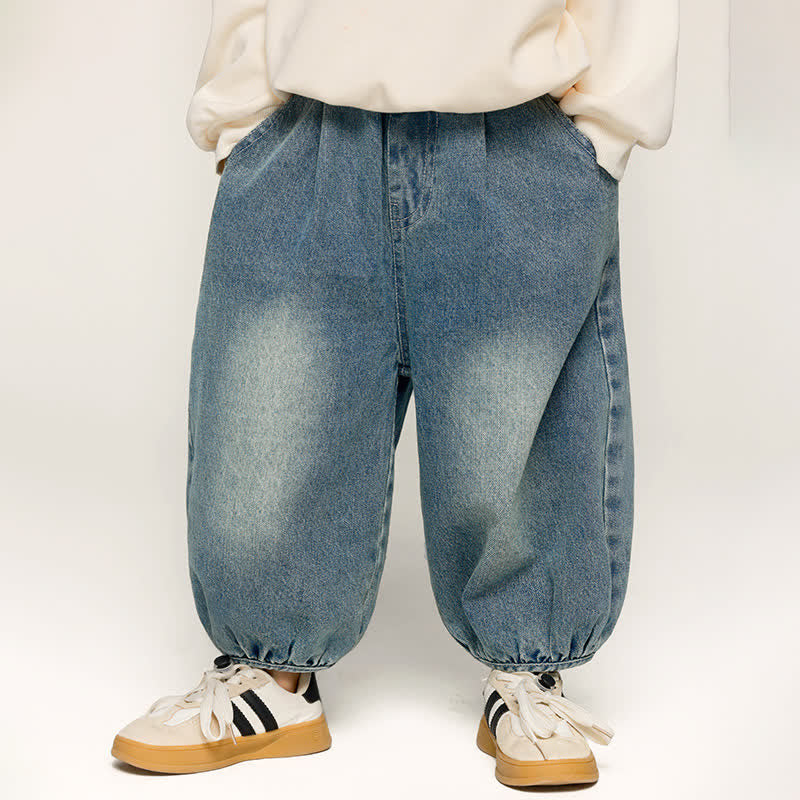 Toddler Simple Denim Jogger Pants