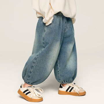 Toddler Simple Denim Jogger Pants