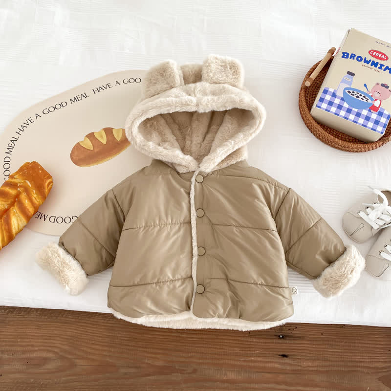 Baby Toddler Hooded Cotton Padded Jacket