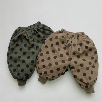 Toddler Dots Fleece Lined Jogger Pants