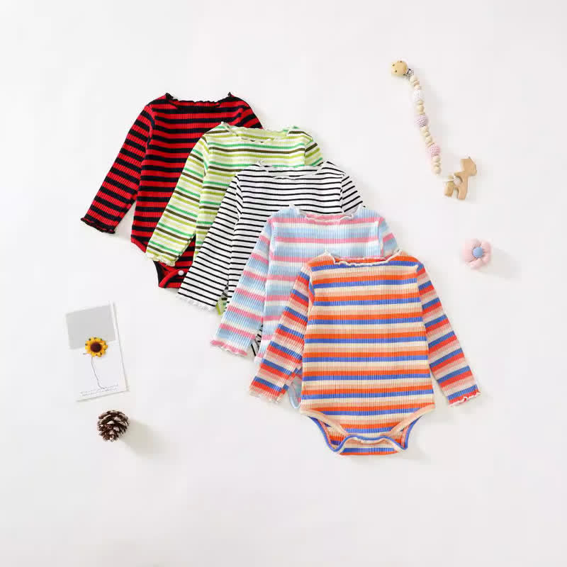 Baby Striped Cozy Bodysuit