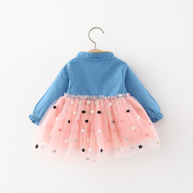 Baby Girl Star Tulle Cute Dress