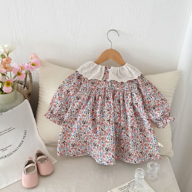 Baby Allover Multicolor Flowers Dress