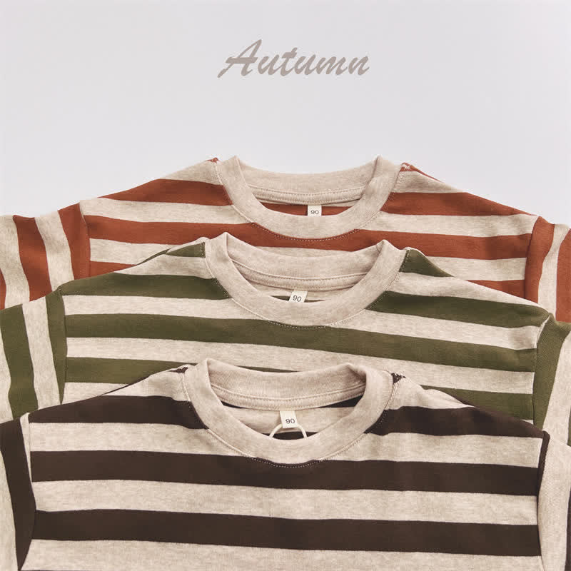 Kid Loose Striped Base Layer T-Shirt