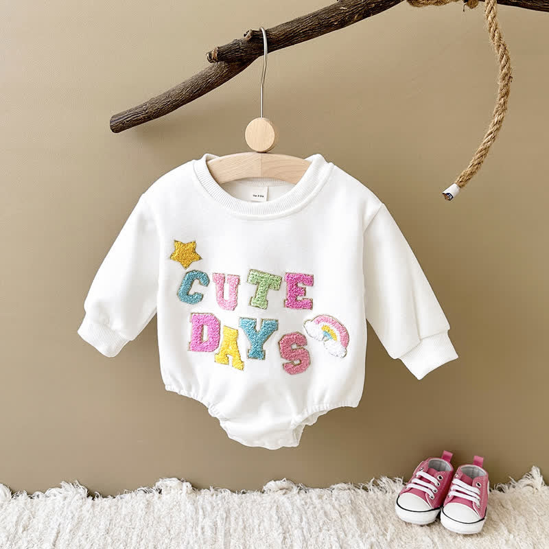 CUTE DAYS Baby Fleece Lined Bodysuit