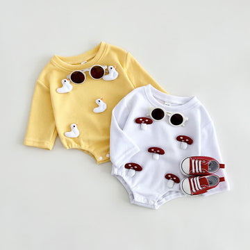 Baby Duck Mushroom Bodysuit